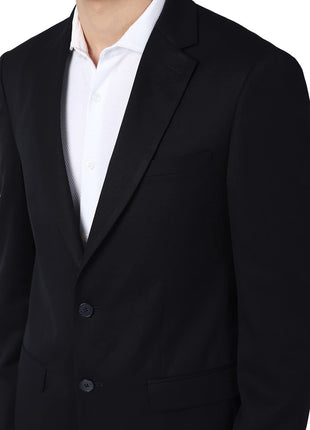 Peter England Men's Regular Blazer (PEBZOTLB076144_Medium Blue_40) 