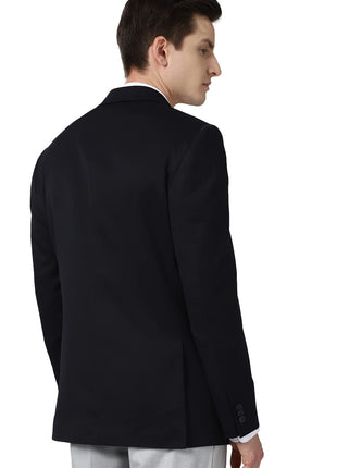 Peter England Men's Regular Blazer (PEBZOTLB076144_Medium Blue_40) 