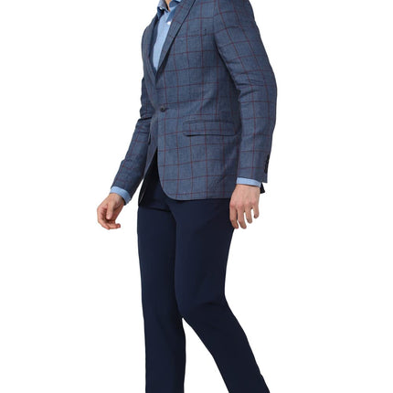 Peter England Men's Regular Blazer (PIBZLNSF476933_Navy_38) 