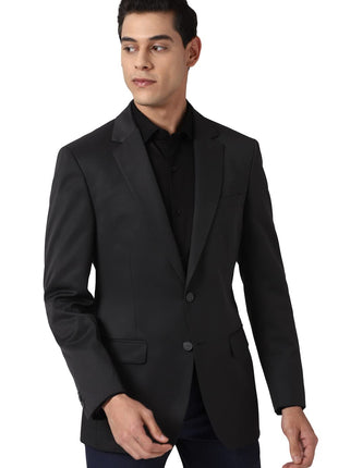 Peter England Men's Regular Blazer (Pebzotlby15203_Charcoal_40, Formal Blazer) 