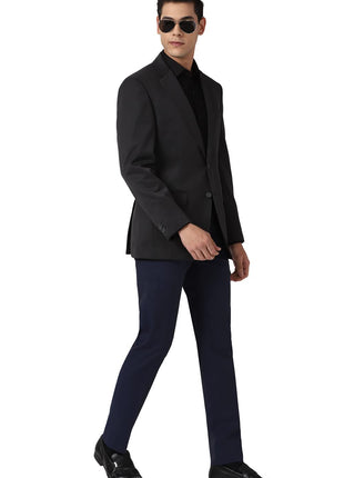 Peter England Men's Regular Blazer (Pebzotlby15203_Charcoal_40, Formal Blazer) 
