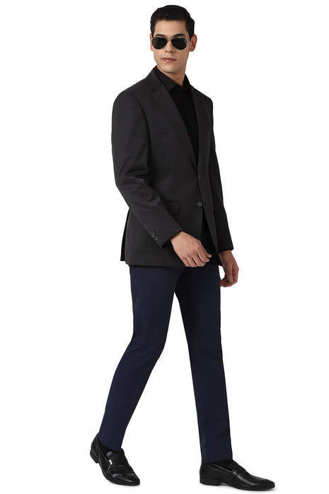 Peter England Men's Regular Blazer (Pebzotlby15203_Charcoal_40, Formal Blazer) 