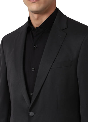 Peter England Men's Regular Blazer (Pebzotlby15203_Charcoal_40, Formal Blazer) 