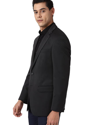 Peter England Men's Regular Blazer (Pebzotlby15203_Charcoal_40, Formal Blazer) 