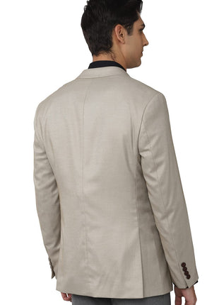 Peter England Men's Single Breasted-2 Button Blazer (PIBZSTLPM09159_Grey 