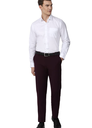 Peter England Men's Solid Regular Fit Shirt (PESFMNUBP68974_White 39) 