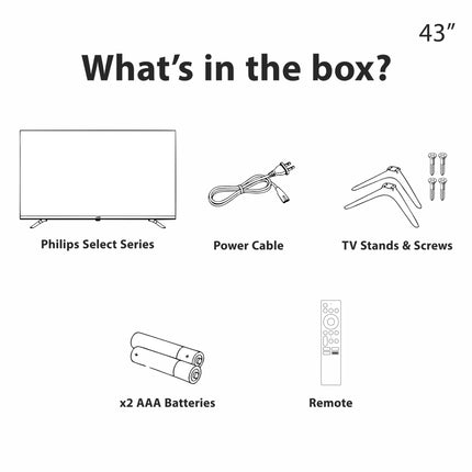 Philips 109 cm (43 inches) 6100 Series Frameless Full HD Smart LED Google TV 43PFT6130/94 