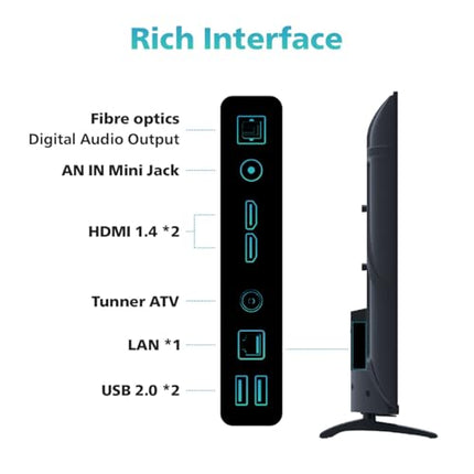 Philips 109 cm (43 inches) 6100 Series Frameless Full HD Smart LED Google TV 43PFT6130/94 