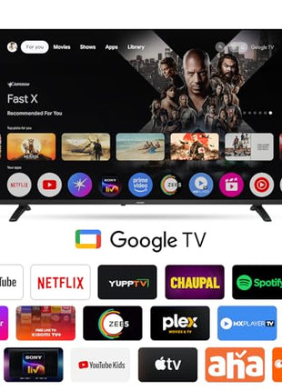 Philips 109 cm (43 inches) 6100 Series Frameless Full HD Smart LED Google TV 43PFT6130/94 