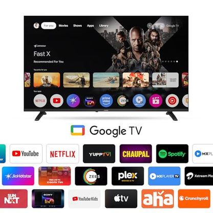 Philips 109 cm (43 inches) 6100 Series Frameless Full HD Smart LED Google TV 43PFT6130/94 