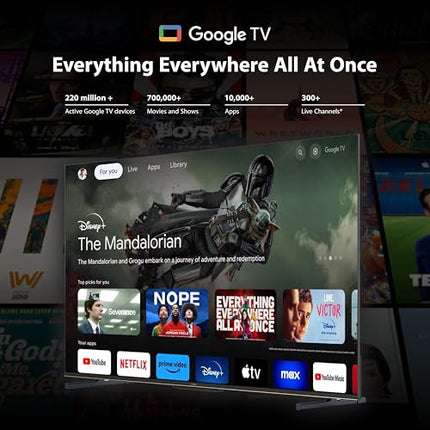 Philips 109 cm (43 inches) 8100 Series 4K Ultra HD Smart QLED Google TV 43PQT8100/94 