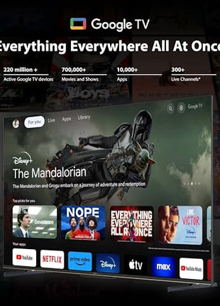 Philips 139 cm (55 inches) 8100 Series 4K Ultra HD Smart QLED Google TV 55PQT8100/94 
