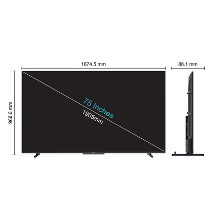 Philips 190 cm (75 inch) 8100 Series 4K Ultra HD Smart QLED Google TV 75PQT8100/94 