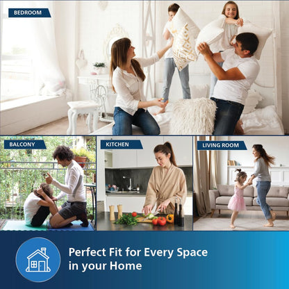 Philips CX 5535/11 High Performance Bladeless Technology Tower Fan with Touchscreen Panel and Remote Control, Quiet Operation, Low Power Consumption and Lightweight Portable Body. 
