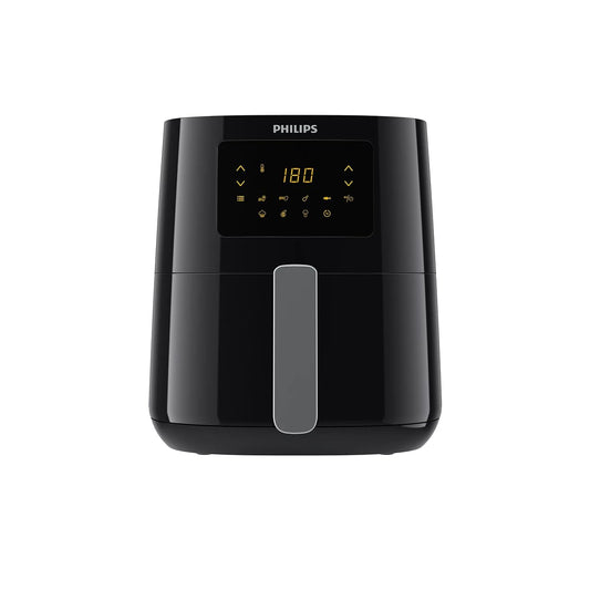 Philips Essential Air Fryer HD9252/70 with Rapid Air Technology, uses up to 90% less fat, 7 Presets Touch Screen 