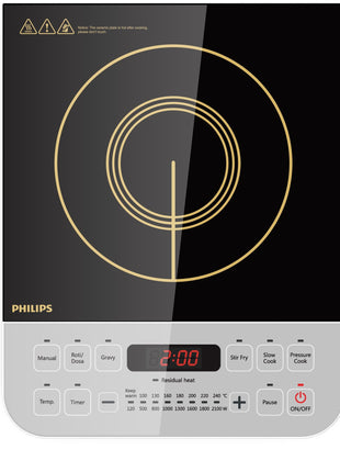 Philips HL7756/00 750-Watt Mixer Grinder + Philips Viva Collection HD4928/01 2100-Watt Induction Cooktop 