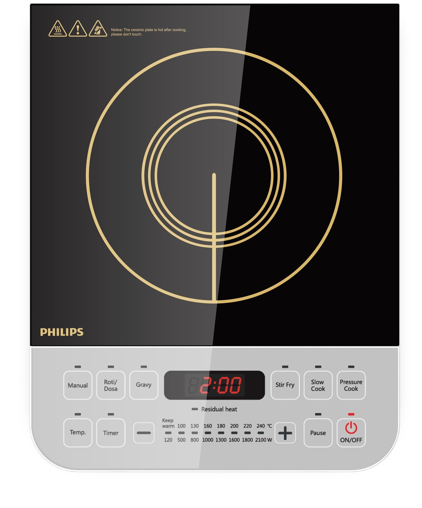 Philips HL7756/00 750-Watt Mixer Grinder + Philips Viva Collection HD4928/01 2100-Watt Induction Cooktop 
