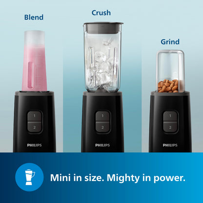 Philips HR2603/90 Electric Nutri-Blend, Mixer, Grinder & Blender | Smoothie Maker | 350W Power | 3-Jar Capacity | With Variable Speed Control | Perfect for Smoothies, Mixing & More 