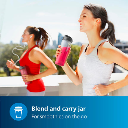 Philips HR2603/90 Electric Nutri-Blend, Mixer, Grinder & Blender | Smoothie Maker | 350W Power | 3-Jar Capacity | With Variable Speed Control | Perfect for Smoothies, Mixing & More 