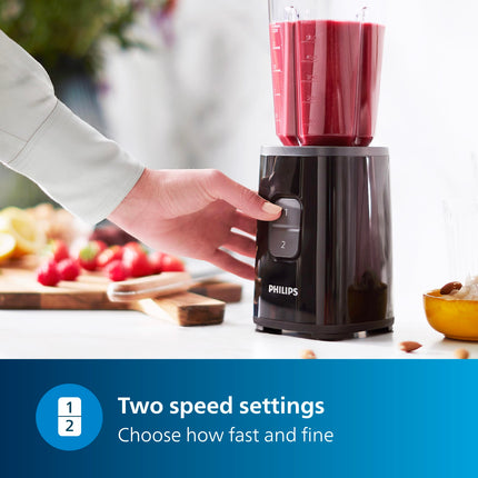 Philips HR2603/90 Electric Nutri-Blend, Mixer, Grinder & Blender | Smoothie Maker | 350W Power | 3-Jar Capacity | With Variable Speed Control | Perfect for Smoothies, Mixing & More 