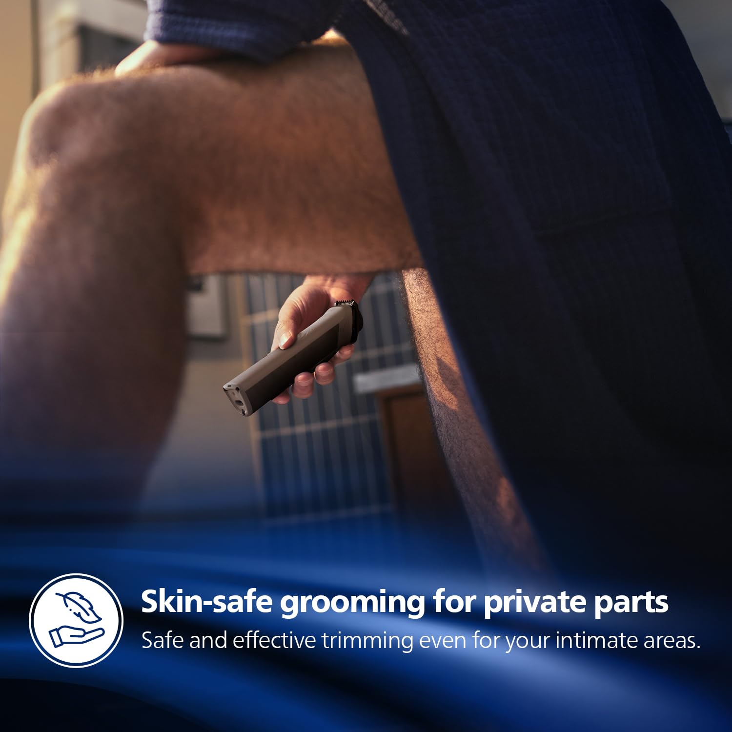 Philips India's No.1 Men's Trimmer | Skin Safe Grooming I 13-in-1 Essential Body Kit - Body, Face & Private Parts I 3 Year Warranty I 120 min runtime I 5 min Quick Charge MG5930/65 