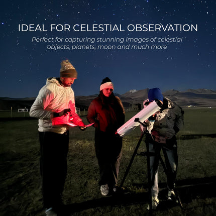 Pie Matrix Pegasus 76700 Newtonian Reflector Telescope with 235x Ultra HD Zoom,Fully Coated Glass Optics,Alt-Az Mount, Professional Telescopes to Explore Moon, Saturn Rings, Planets & Deep Sky Objects 