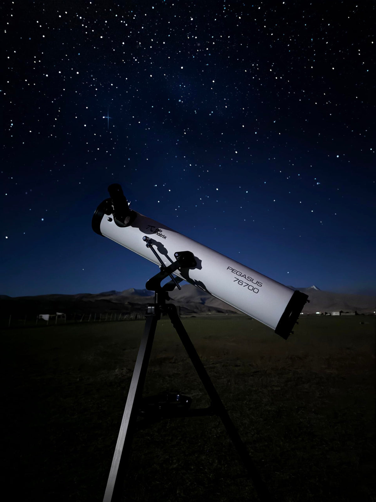 Pie Matrix Pegasus 76700 Newtonian Reflector Telescope with 235x Ultra HD Zoom,Fully Coated Glass Optics,Alt-Az Mount, Professional Telescopes to Explore Moon, Saturn Rings, Planets & Deep Sky Objects 