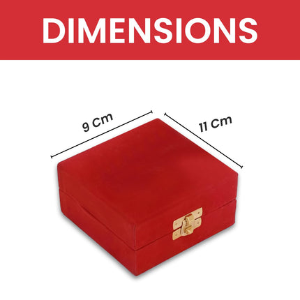 Piepot German Silver Bowl Set of 2 | German Silver Bowl and Spoon with Red Velvet Box | 2 Pieces Set for Weeding Gifts, House Warming & Pooja | Silver Gift Items (Silver-Gold Floral) 3.75 Inch, 120 ML 