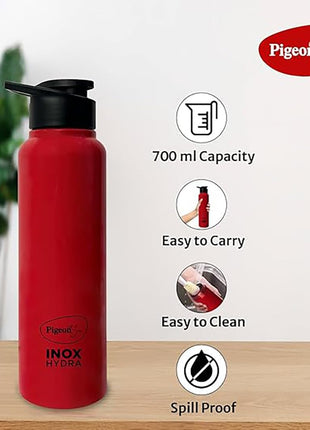 Pigeon 1.5 litre Hot Kettle and Stainless Steel Water Bottle Combo used for boiling Water, Making Tea and Coffee, Instant Noodles, Soup with Auto Shut- off Feature 