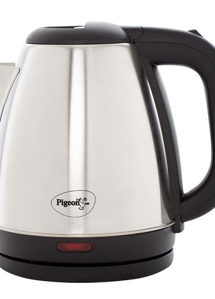 Pigeon by Stovekraft Amaze Plus Electric Kettle (14289) with Stainless Steel Body, 1.5 litre, used for boiling Water, making tea and coffee, instant noodles, soup etc. (Silver) 