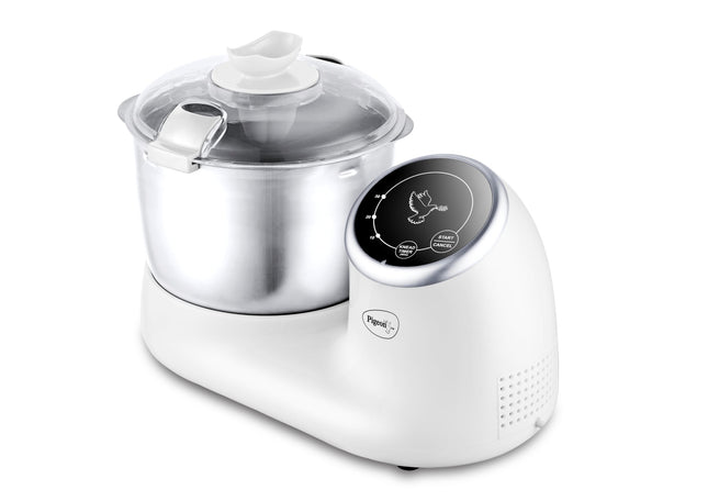 Pigeon by Stovekraft Magni Touch - Atta Kneader/Dough Maker, Indian's first touch control, Efficient 120W PMDC Motor, 3L 304 food grade SS blow, Unique 't' shaped arm for perfect mess free kneading. 