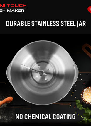 Pigeon by Stovekraft Magni Touch - Atta Kneader/Dough Maker, Indian's first touch control, Efficient 120W PMDC Motor, 3L 304 food grade SS blow, Unique 't' shaped arm for perfect mess free kneading. 