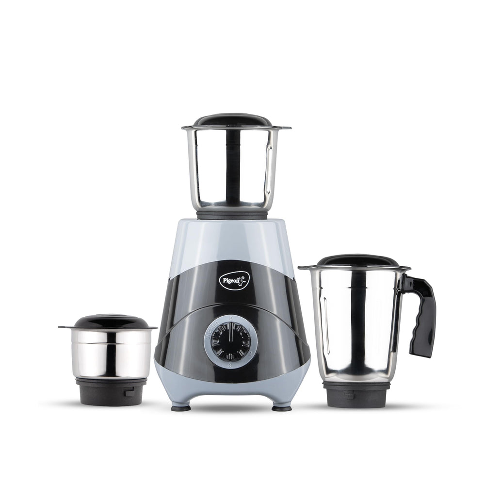Pigeon by Stovekraft Mix Master Mixer Grinder for Kitchen | 500 Watts | 3 MultiPurpose Jars for Juicing | Chutney Making | Dry Grinding | Wet Grinding | Mincing | Blender|Mixer | 2Year Warranty