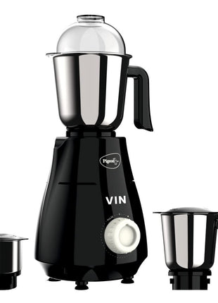 Pigeon by Stovekraft VIN Mixer Grinder Machine for Kitchen | 750 Watts | 3 MultiPurpose Jars for Juicing | Chutney Making | Dry Grinding | Wet Grinding | Mincing | Blender | Mixer | 2 Year Warranty 