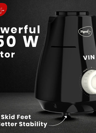Pigeon by Stovekraft VIN Mixer Grinder Machine for Kitchen | 750 Watts | 3 MultiPurpose Jars for Juicing | Chutney Making | Dry Grinding | Wet Grinding | Mincing | Blender | Mixer | 2 Year Warranty 
