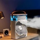 Portable Mini Air Cooler Fan, Personal Cooling Device with LED Light,MULTI COLOUR 