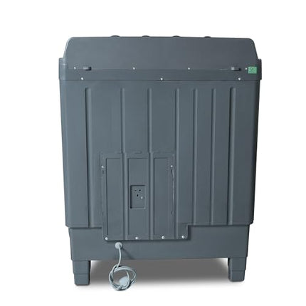 Power Guard 10.5 kg, 5 star, Semi-Automatic Top Load Washing Machine, Air Turbo Drying, Dark Gray, 2024 Model) 
