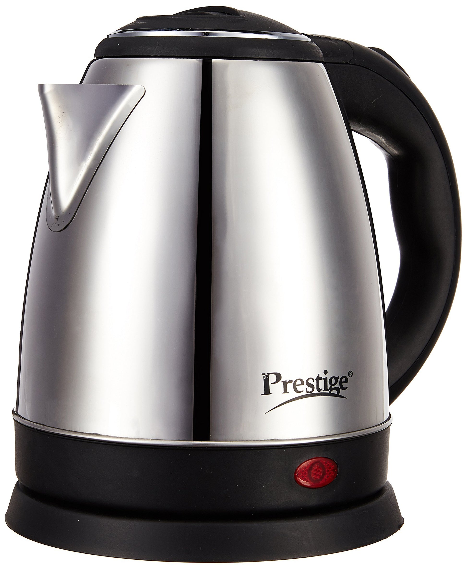 Prestige 1.5 litre PKOSS Stainless Steel Electric Kettle | 1350 Watts| Elegant Design | Cool-touch Handle and Lid | Automatic Cut-Off and Single-Touch Lid Locking. | Silver 