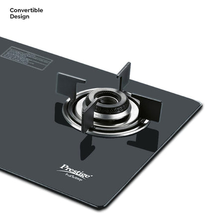 Prestige Desire Hobtop PHTD 02 AI Black L P Gas Table(with 8mm Thick Superior Toughened Glass Top, 2 Sabaf Burners, Auto Ignition) 