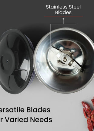 Prestige Iris 750 Watt 4 Jar Mixer Grinder | 3 Stainless Steel Multipurpose Jars and 1 Juicer Jar | Black | 750W 