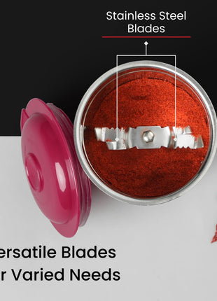 Prestige Orion 500 Watts Mixer Grinder with 3 Stainless Steel Jars |3 Super Efficient Stainless Blades |Sturdy Handles|Red & White 