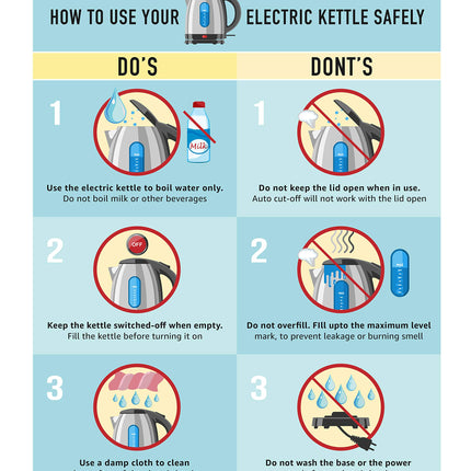 Prestige Stainless Steel 1.5 Litre Kettle 1500-Watts, Red 