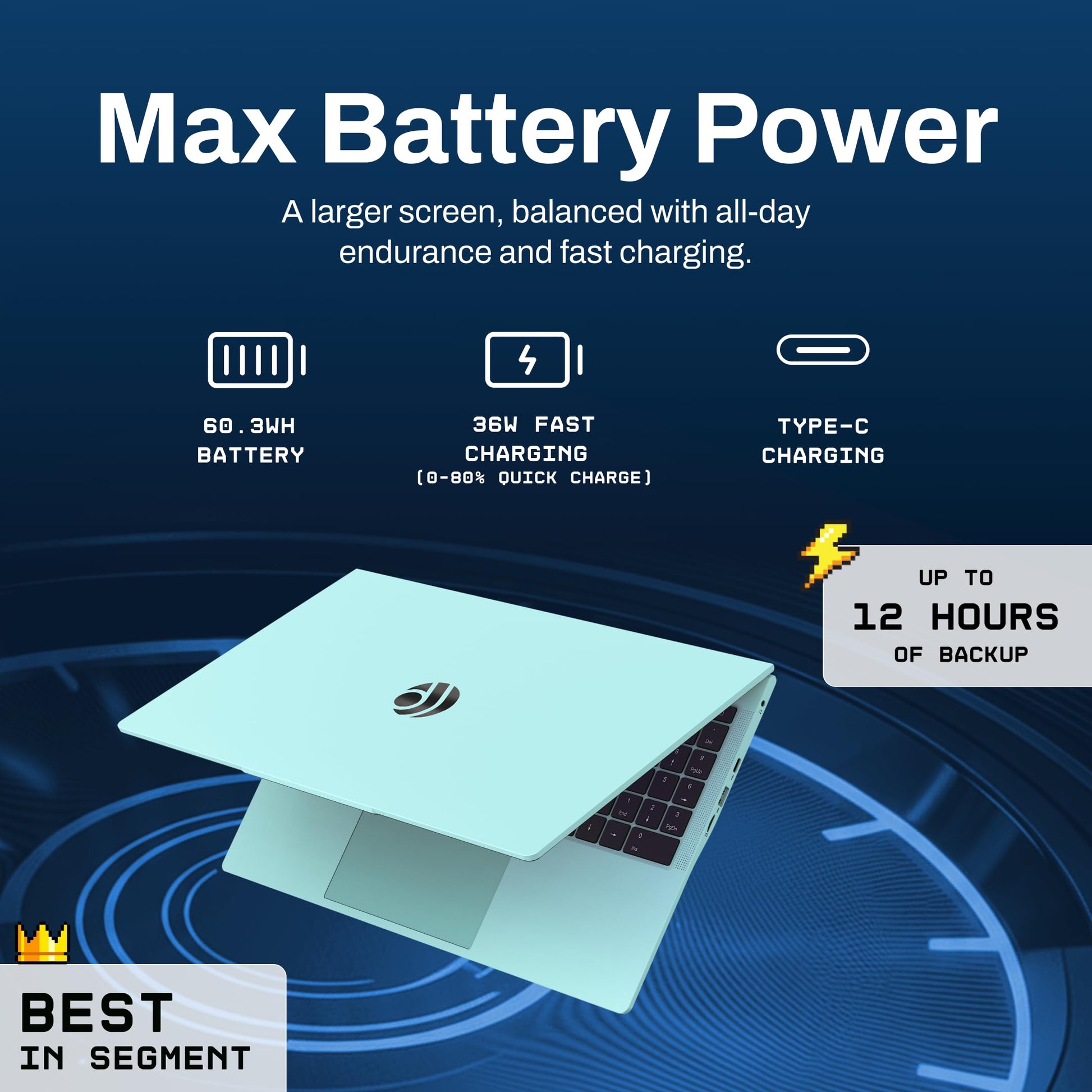 Primebook 2 Max 2025 (New Launch) | 8GB RAM, 256GB UFS Storage | 15.6-Inch Full HD IPS Display | 12hrs Battery | MediaTek Helio G99 | Android 15 (PrimeOS 3.0) | Backlit Keyboard | in-Built AI | Aqua 