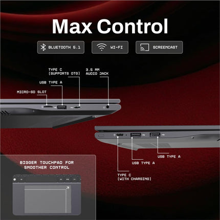 Primebook 2 Max 2025 (New Launch) | 8GB RAM, 256GB UFS Storage | 15.6-Inch Full HD IPS Display | 12hrs Battery | MediaTek Helio G99 | Android 15 (PrimeOS 3.0) | Backlit Keyboard | in-Built AI (Gray) 