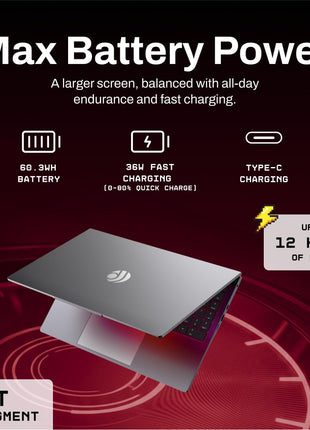 Primebook 2 Max 2025 (New Launch) | 8GB RAM, 256GB UFS Storage | 15.6-Inch Full HD IPS Display | 12hrs Battery | MediaTek Helio G99 | Android 15 (PrimeOS 3.0) | Backlit Keyboard | in-Built AI (Gray) 
