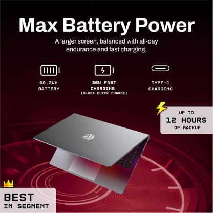 Primebook 2 Max 2025 (New Launch) | 8GB RAM, 256GB UFS Storage | 15.6-Inch Full HD IPS Display | 12hrs Battery | MediaTek Helio G99 | Android 15 (PrimeOS 3.0) | Backlit Keyboard | in-Built AI (Gray) 