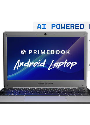 Primebook 2 Neo 2025 (New Launch) | 6GB RAM, 128GB Storage (Upgradable Upto 512GB) | MediaTek Helio G99 | Android 15 (PrimeOS3.0) | in-Built AI | 11.6” Thin & Light Laptop | Type-C, USB, MicroSD Ports 