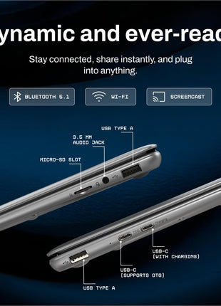 Primebook 2 Neo 2025 (New Launch) | 6GB RAM, 128GB Storage (Upgradable Upto 512GB) | MediaTek Helio G99 | Android 15 (PrimeOS3.0) | in-Built AI | 11.6” Thin & Light Laptop | Type-C, USB, MicroSD Ports 