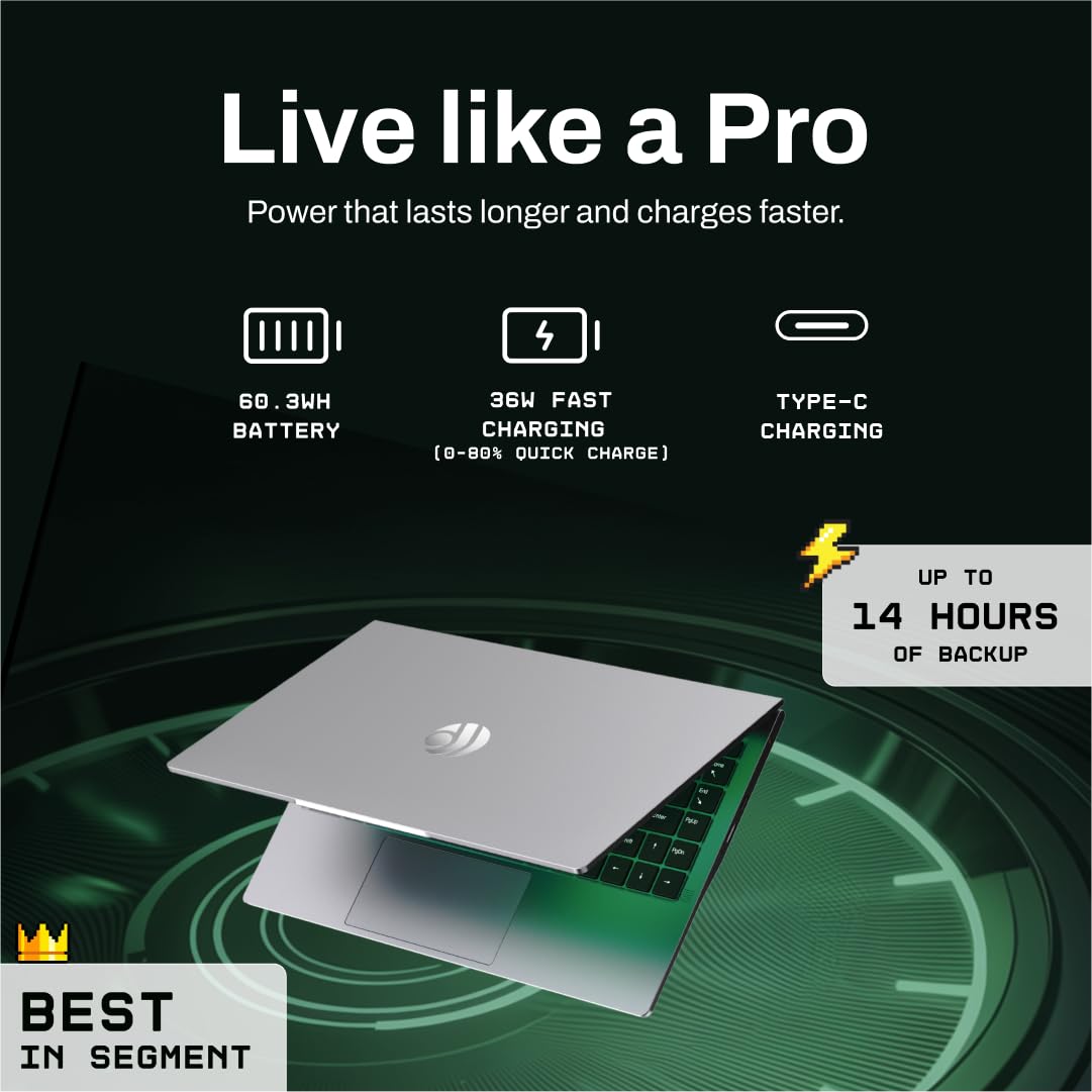 Primebook 2 Pro 2025 (New Launch) | 8GB RAM, 128GB UFS Storage | 14.1-Inch FHD IPS Display | 14 Hours Battery | MediaTek Helio G99 | Android 15 (PrimeOS 3.0) | Backlit Keyboard | in-Built AI | Gray 