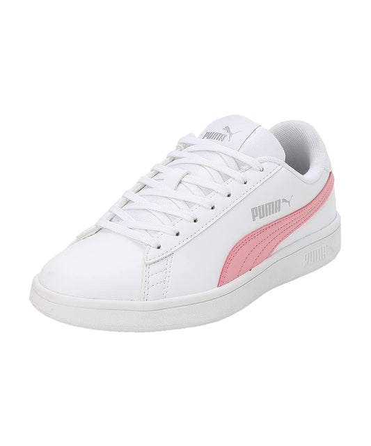 Puma Smashic Womens Sneaker White Peony Matte Silver 4UK 